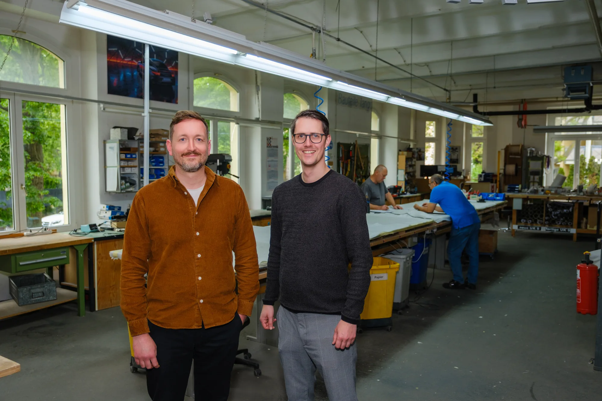 Georg Sauer & Rene Roch. Geschäftsführer VGS Leuchttechnik